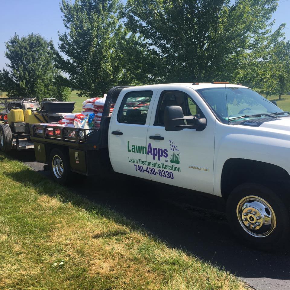 LawnApps truck and equipment ready for the day
